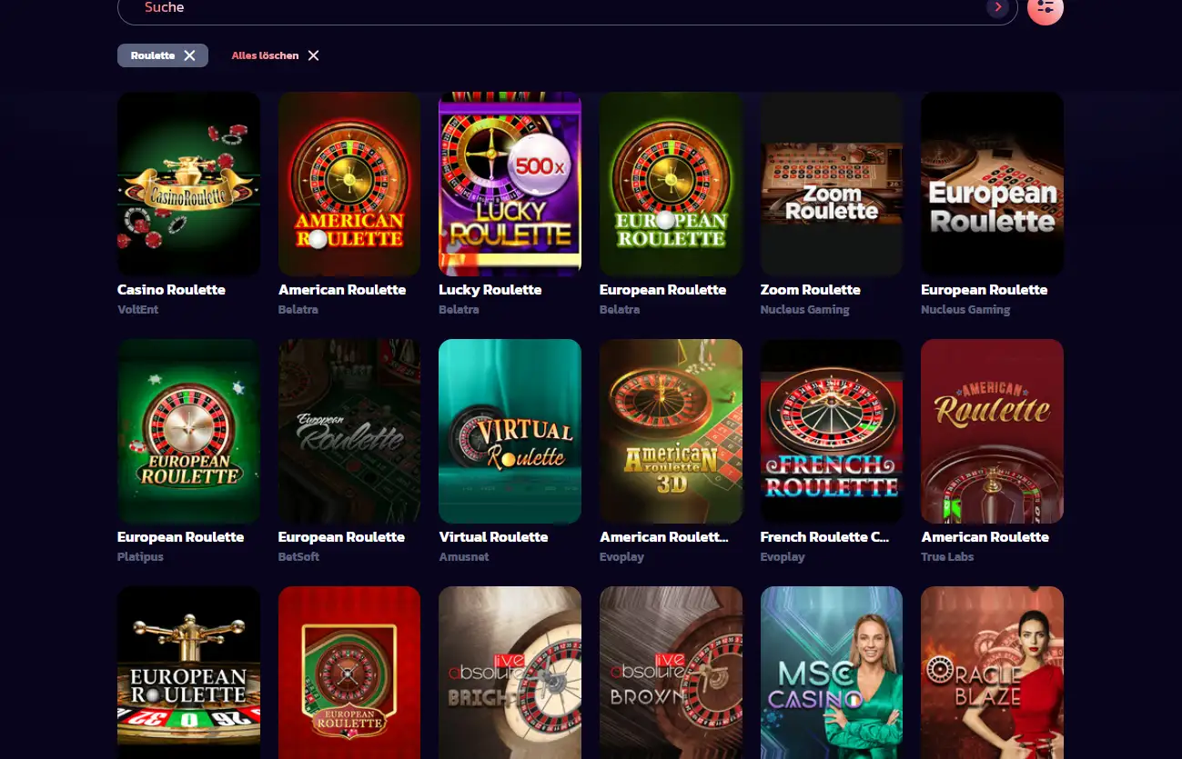 Live-Roulette-Tisch bei 21bit Casino